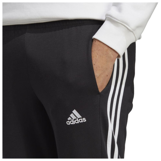 Adidas Ανδρικό παντελόνι φόρμας Essentials Single Jersey Tapered Open Hem 3-Stripes Pants Adidas Ανδρικό παντελόνι φόρμας Essentials Single Jersey Tapered Open Hem 3-Stripes Pants